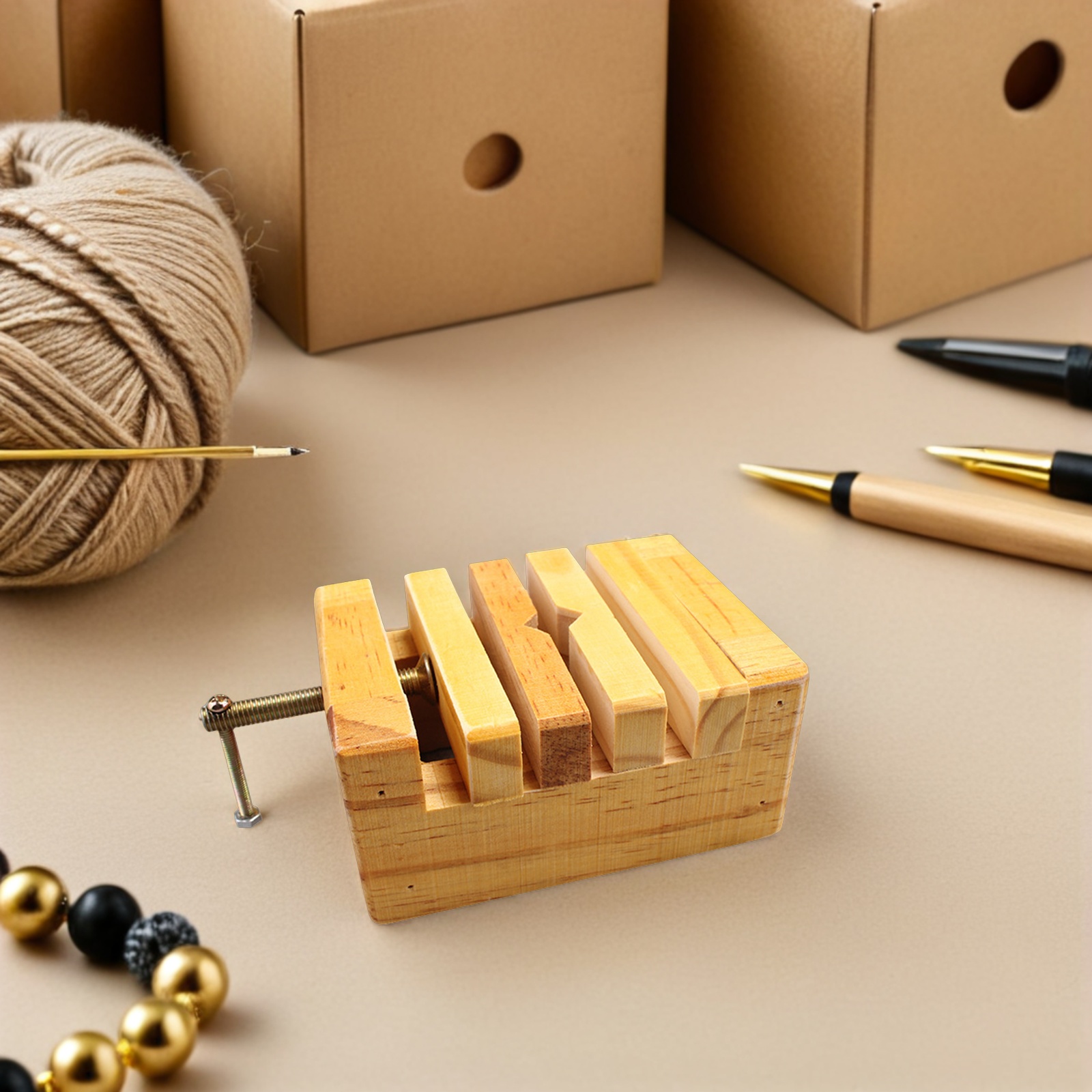 Wood Chisel Set - Wooden Clamp Engraving Vise Seal Engraving