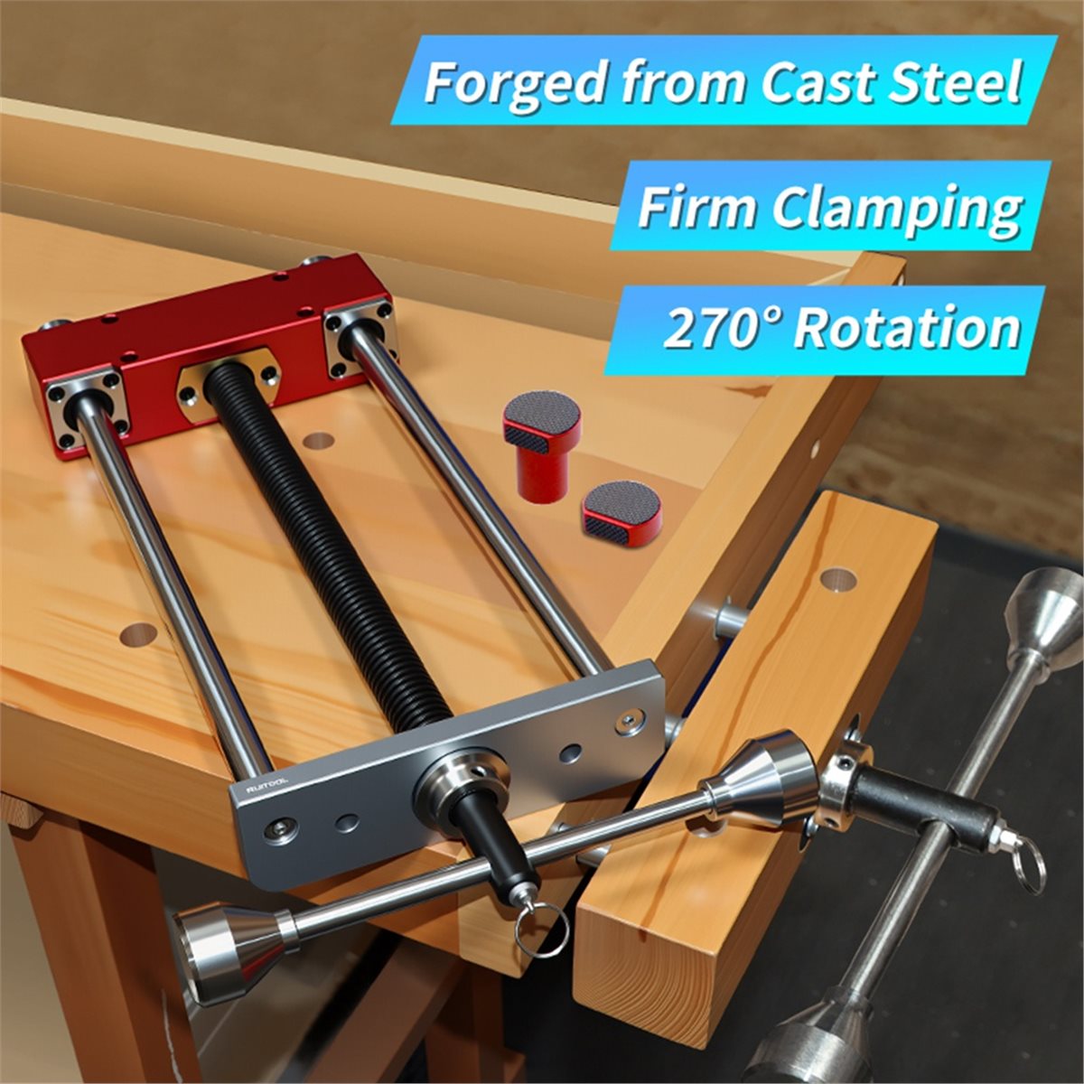 Woodworking Front Vise - DT35BG Workbench Front Inertia Vise 4pcs