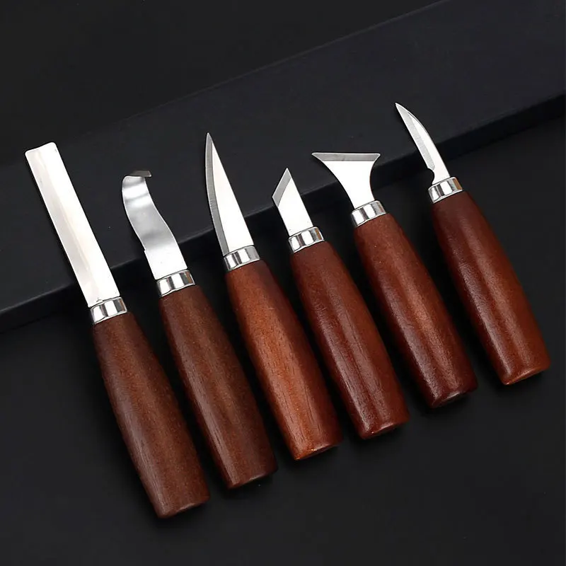 Wood Chisel Set - 6pcs Tools Set for Wood Carving