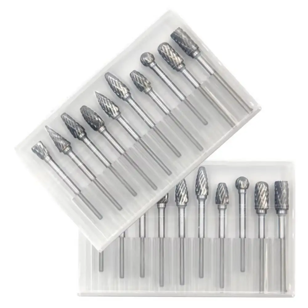 Wood Chisel Set - 10PCS Carbide Rotary Burr Set 3mm