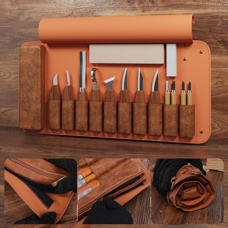 Wood Chisel Set - Handmade Wood Carving Tool Set Woodworking