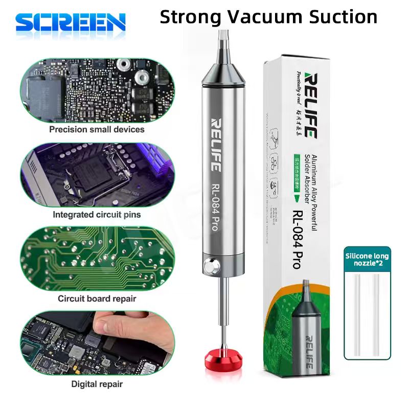 Vacuum Woodworking - RELIFE RL-084 Pro Solder Sucker Manual