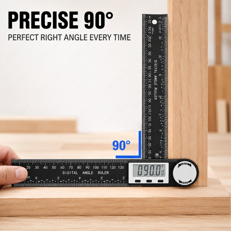 Woodworking Workshop Layout - High-Accuracy Digital Angle Measurement Tool Precise