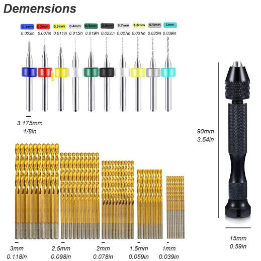 Micro Mini Pin Vise Hand Drill - Woodworking Front Vise 评论和价格