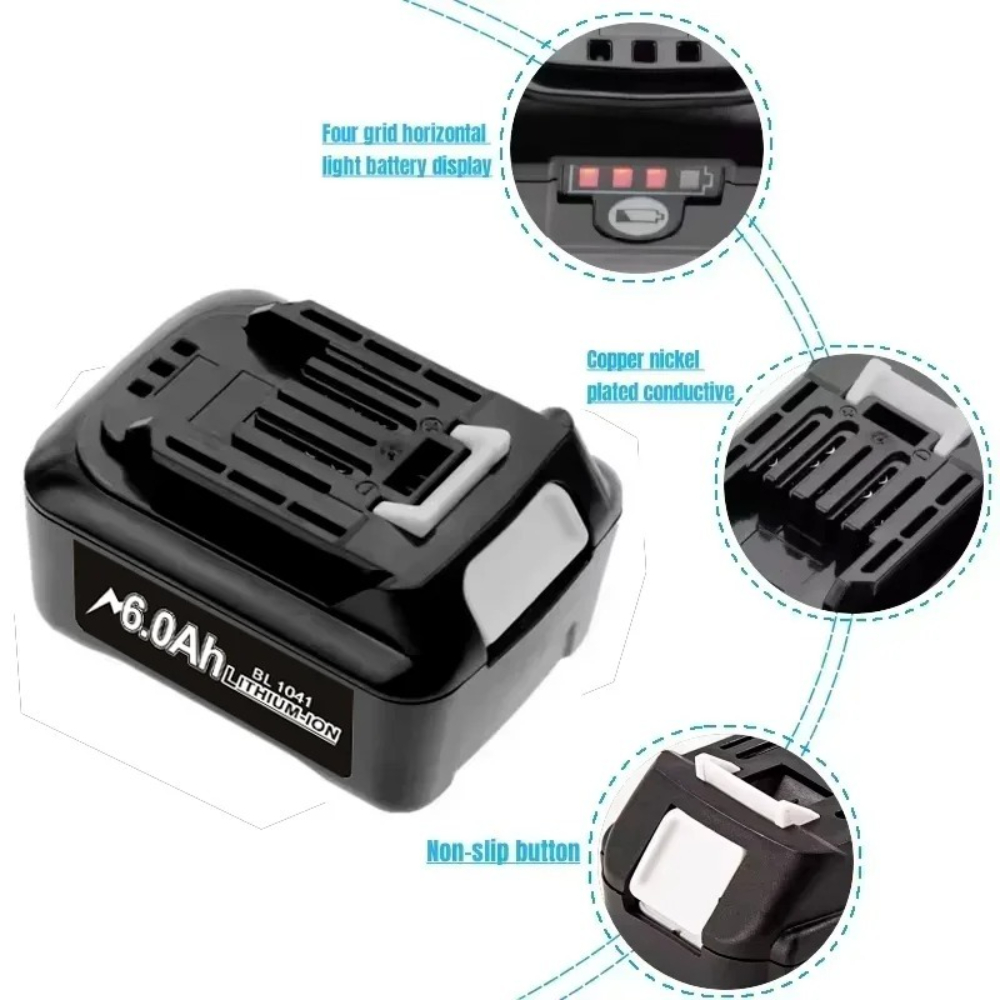 10.8V/12V 4000mAh/6000mAh Li-i - Makita Drill Hp1640 评论和价格