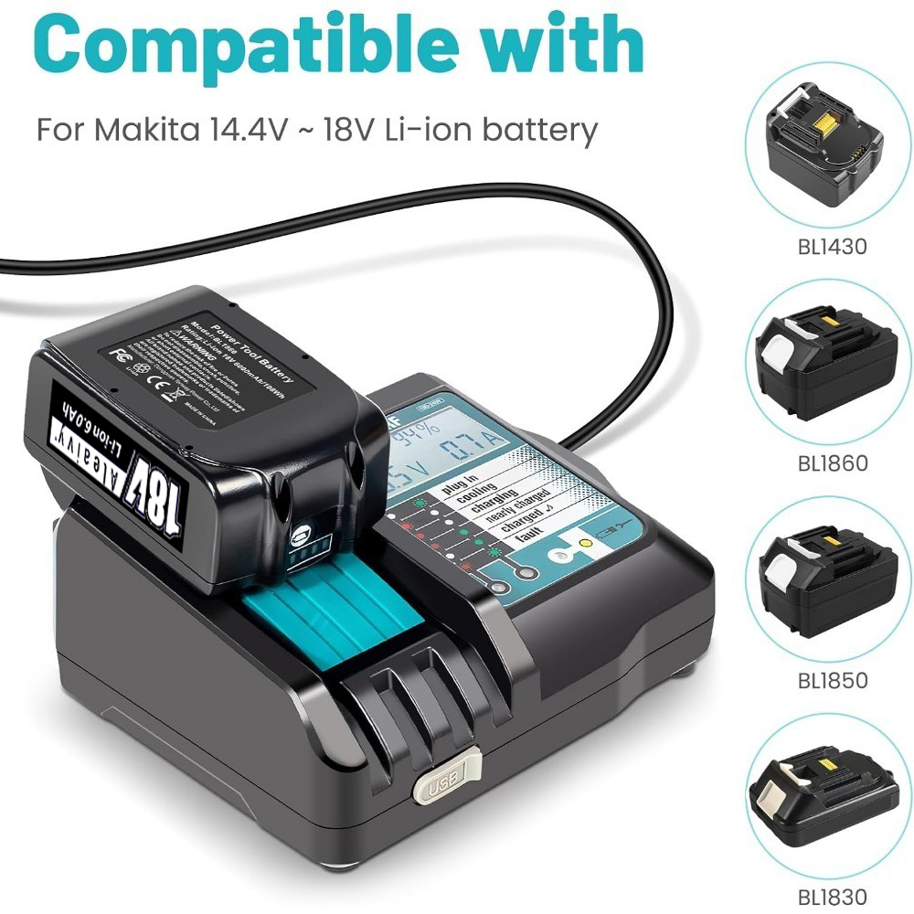DC18RF Li-ion Super Fast Charg - Makita Drill Hp1640 评论和价格