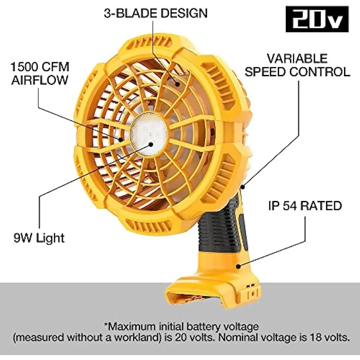 Jobsite Fan Portable Fan for D - Woodworking Garage 评论和价格