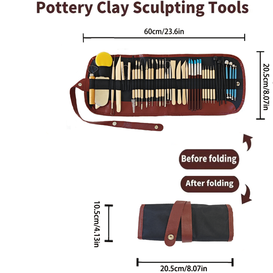 Pottery Clay Sculpting Tools K - Wood Chisel Set 评论和价格