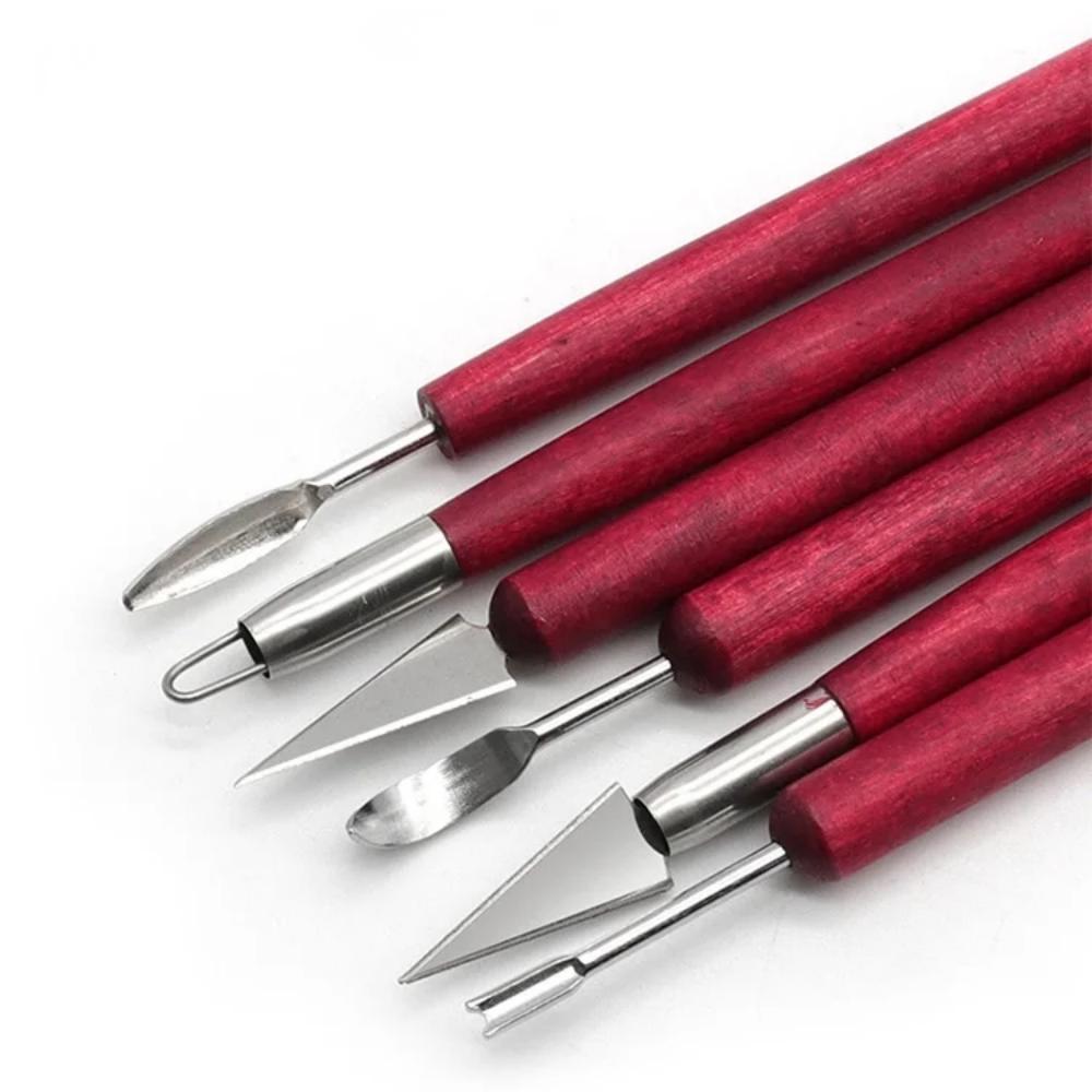 6PCS Sculpting Tool Pottery Wo - Wood Chisel Set 评论和价格