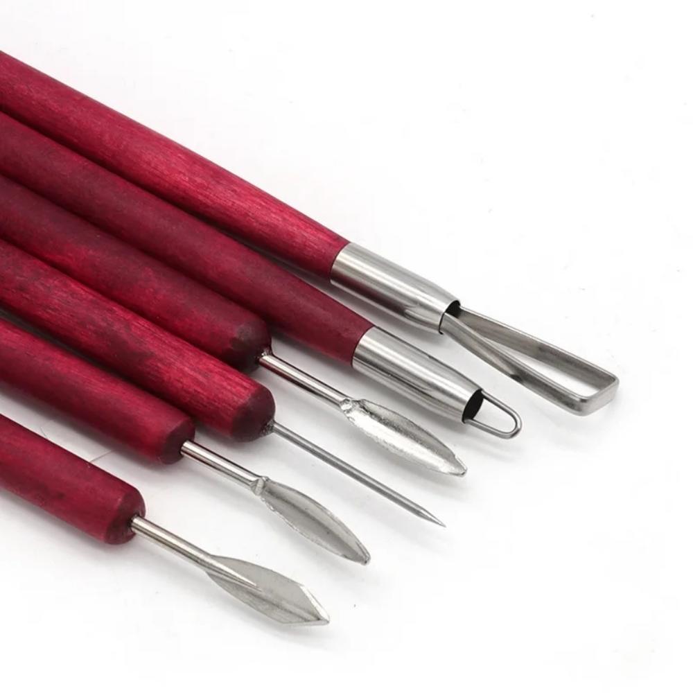 6PCS Sculpting Tool Pottery Wo - Wood Chisel Set 评论和价格