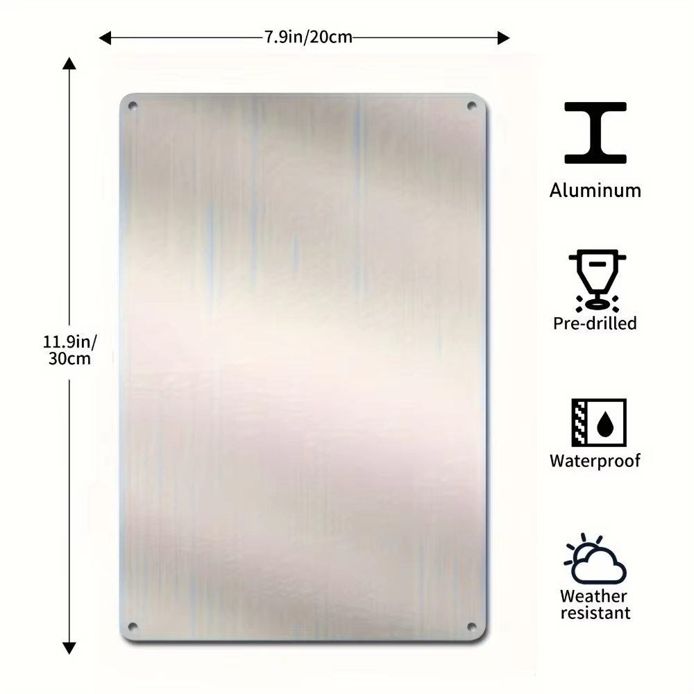 Customized Text Metal Tag, Per - Woodworking Garage 评论和价格