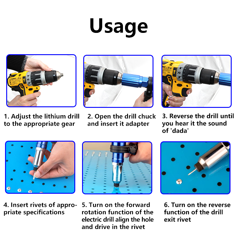 Electric Aluminum Alloy Rivet  - Woodworking Nail Gun 评论和价格