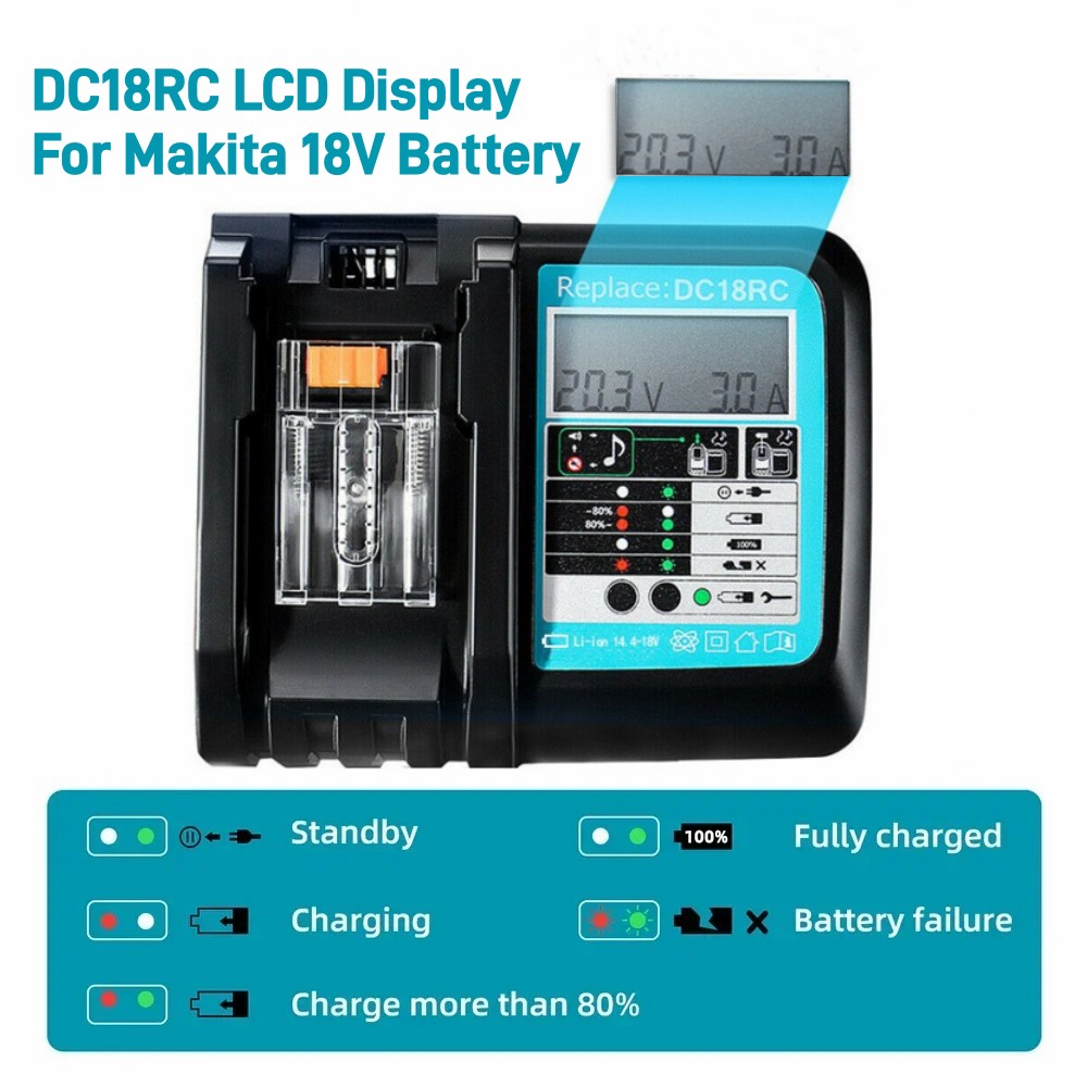 DC18RC Li-ion Battery 3A Charg - Makita Drill Hp1640 评论和价格