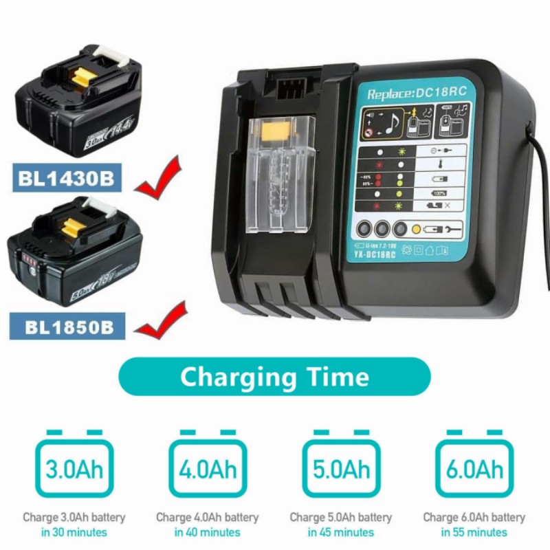 DC18RC Li-ion Battery 3A Charg - Makita Drill Hp1640 评论和价格