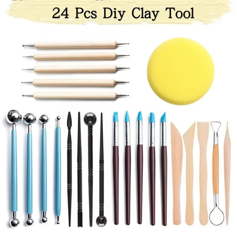8-61PCS Pottery Tool Set - Cer - Wood Chisel Set 评论和价格