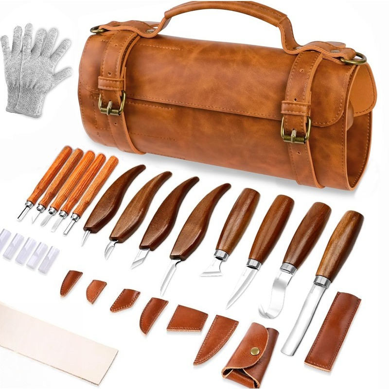 Handmade Wood Carving Tool Set - Wood Chisel Set 评论和价格