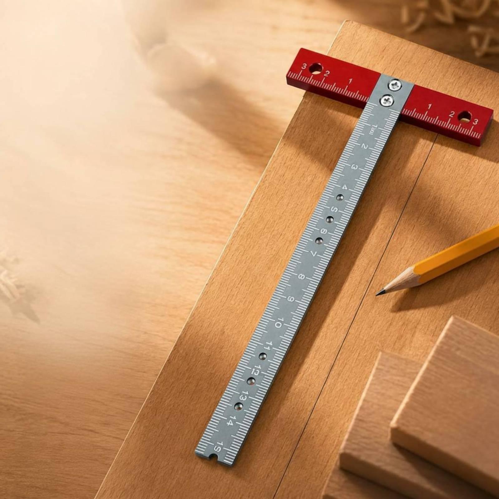 T Shaped Ruler Accurate Markin - Woodworking Workshop Layout 评论和价格