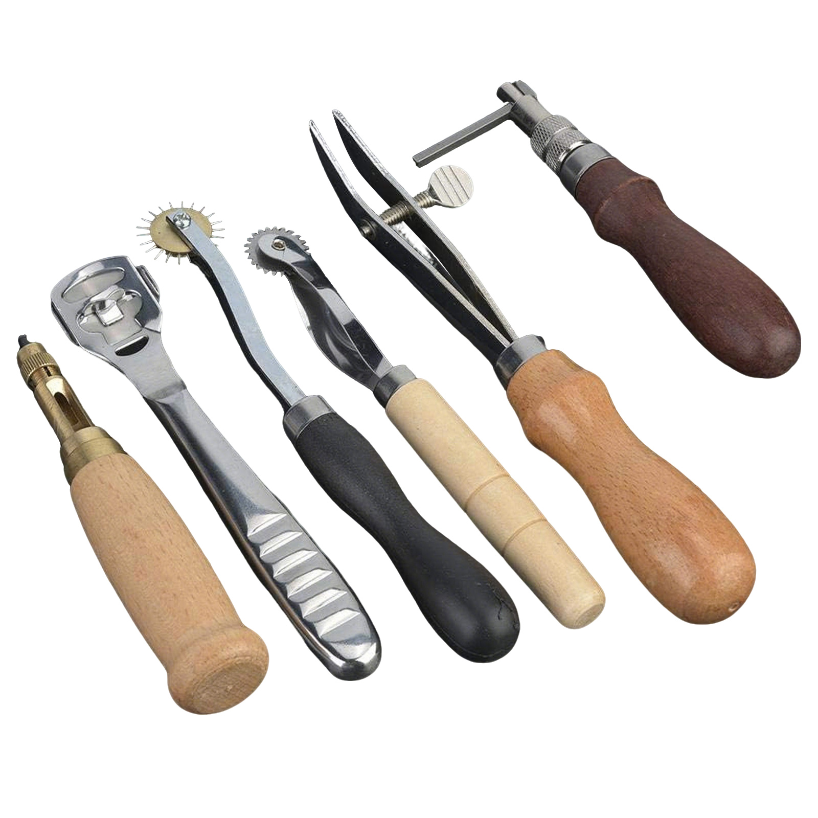 Leather Tools, 19 Pcs Leather  - Woodworking Edge Trimmer 评论和价格
