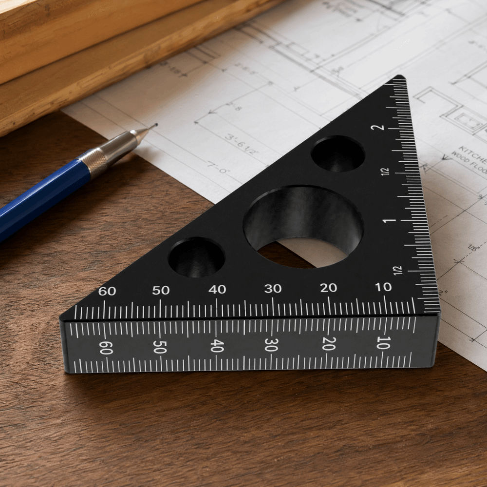 Aluminum Alloy Triangle Ruler  - Woodworking Workshop Layout 评论和价格