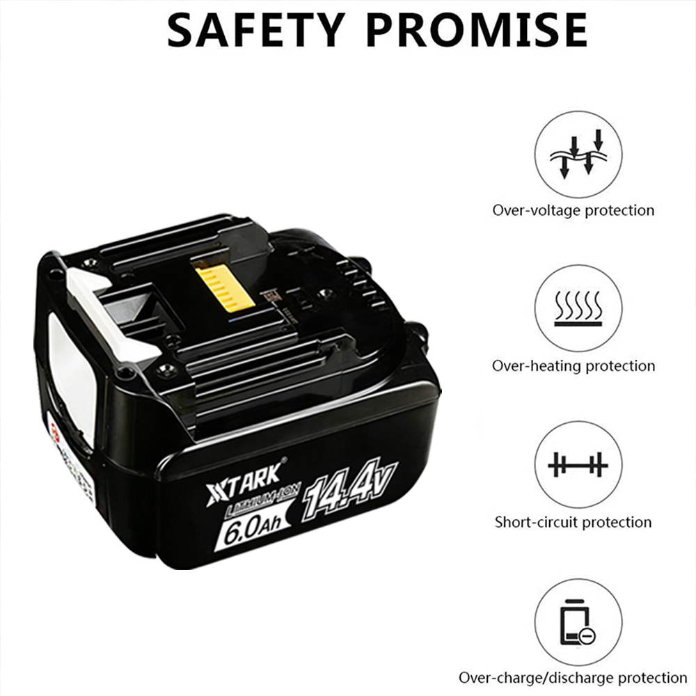 14.4V 6000mAh Li-ion Battery R - Makita Drill Hp1640 评论和价格